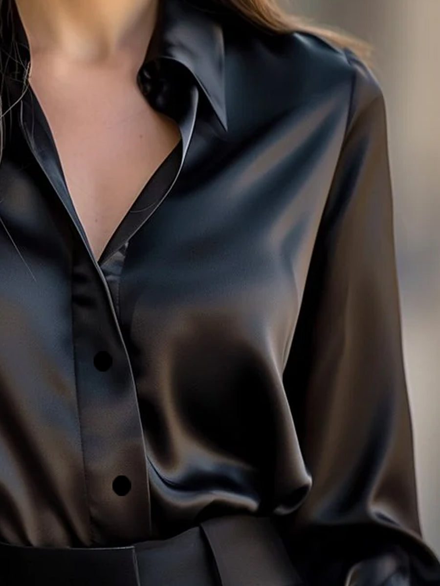Elegante Bluse mit langen Ärmeln für Damen – Sophia