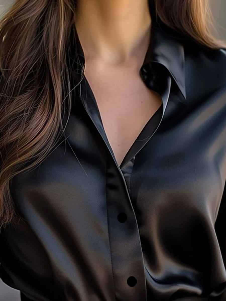 Elegante Bluse mit langen Ärmeln für Damen – Sophia
