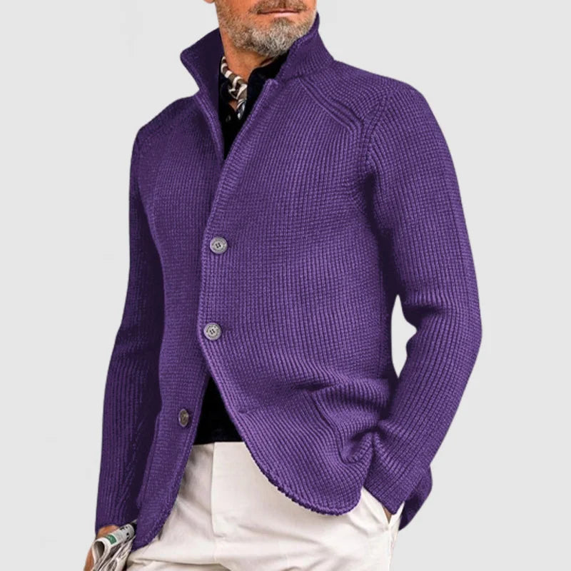 Gerippte Jacke mit Knopfleiste für Herren - Image 7