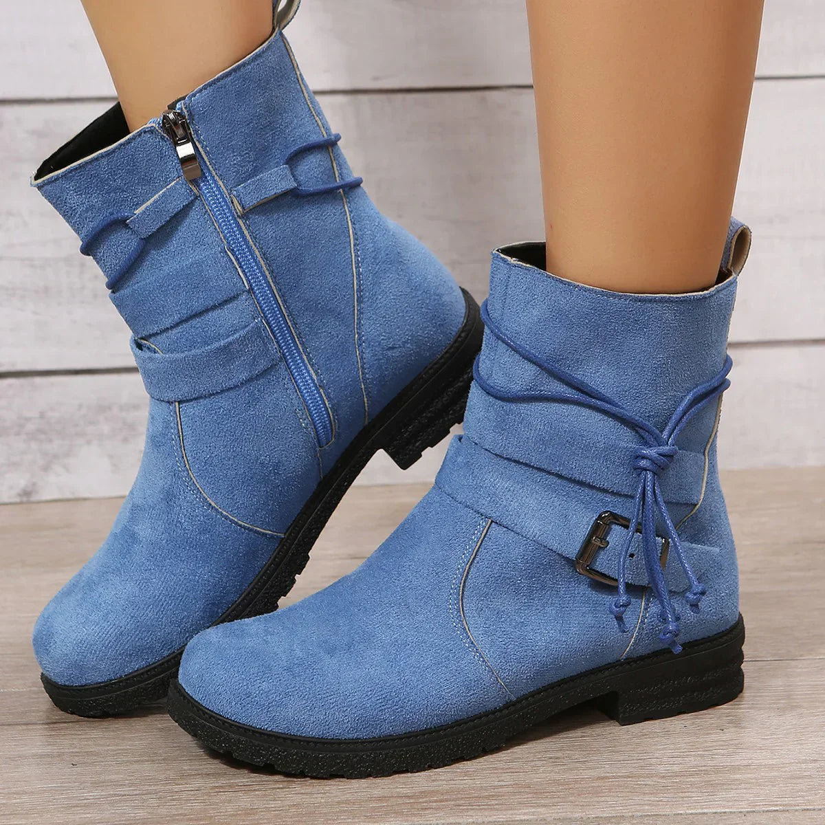 Wildleder Stiefeletten für Damen – zeitlos & elegant – Sophie