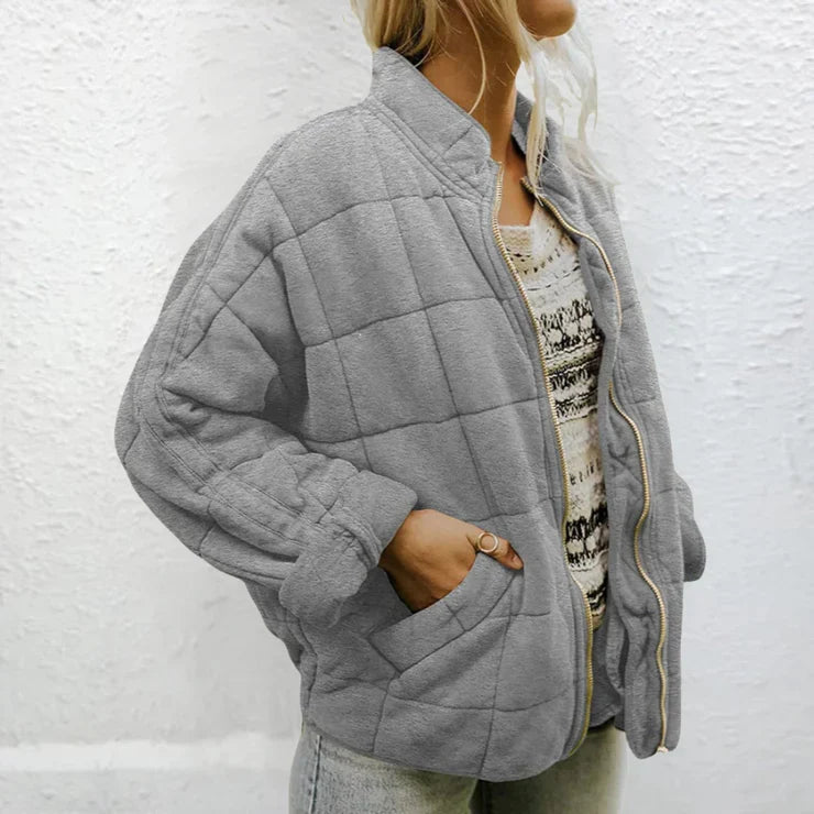Gesteppte Zip-Up Jacke für Damen - Image 4