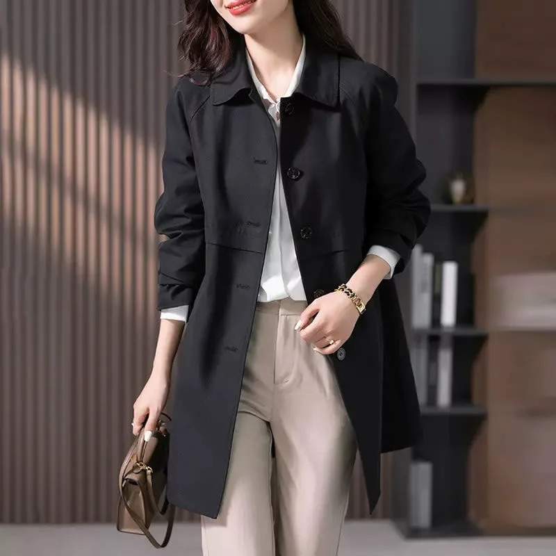 Midi-Trenchcoat mit Kragen für Damen - Image 4