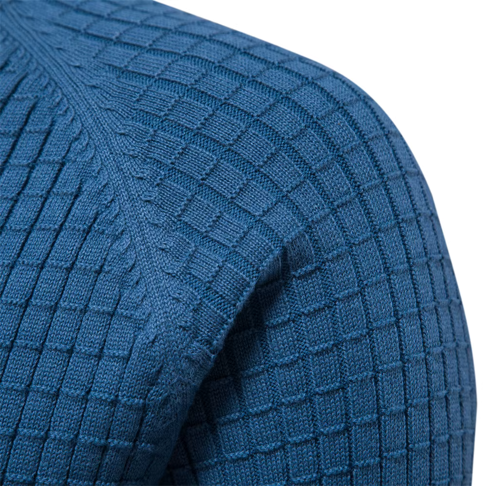 Strukturierter Rundhals-Pullover für Herren - Image 9