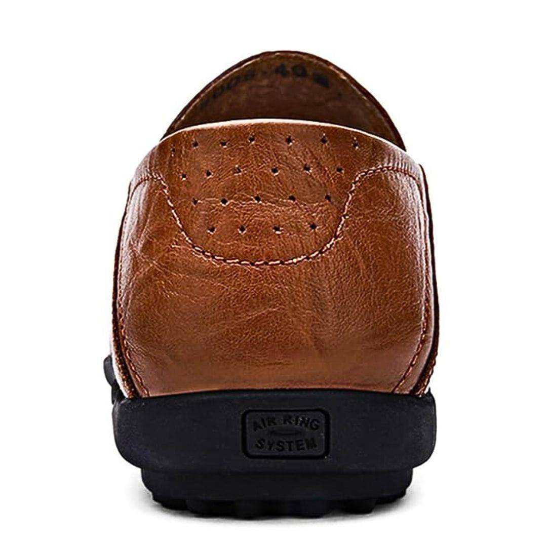 Atmungsaktive Kunstleder Slipper für Herren – Leon