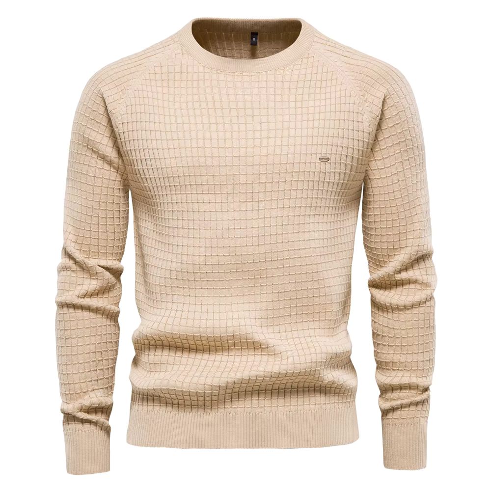 Strukturierter Rundhals-Pullover für Herren - Image 6