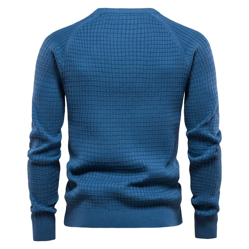 Strukturierter Rundhals-Pullover für Herren - Image 7
