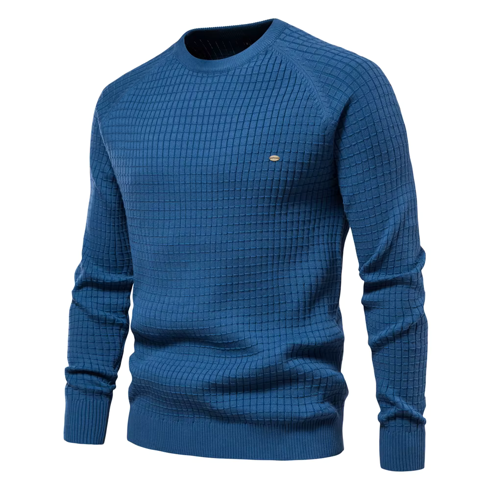 Strukturierter Rundhals-Pullover für Herren - Image 11