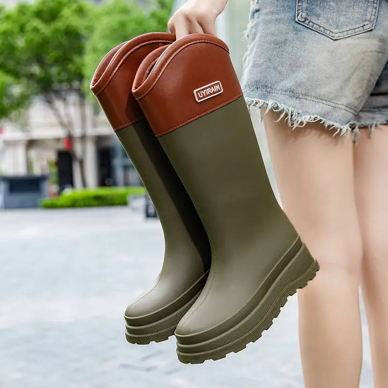 Stilvolle wasserdichte Regenstiefel für Damen – Helena