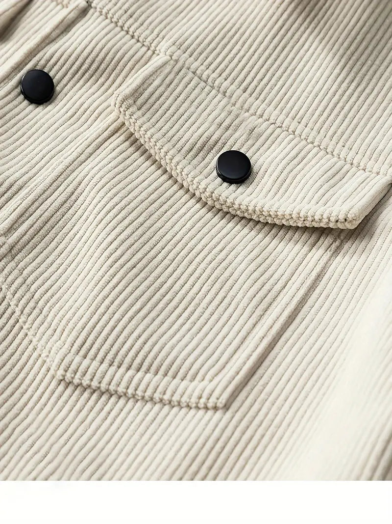 Cordjacke mit Knopfleiste für Herren - Image 11