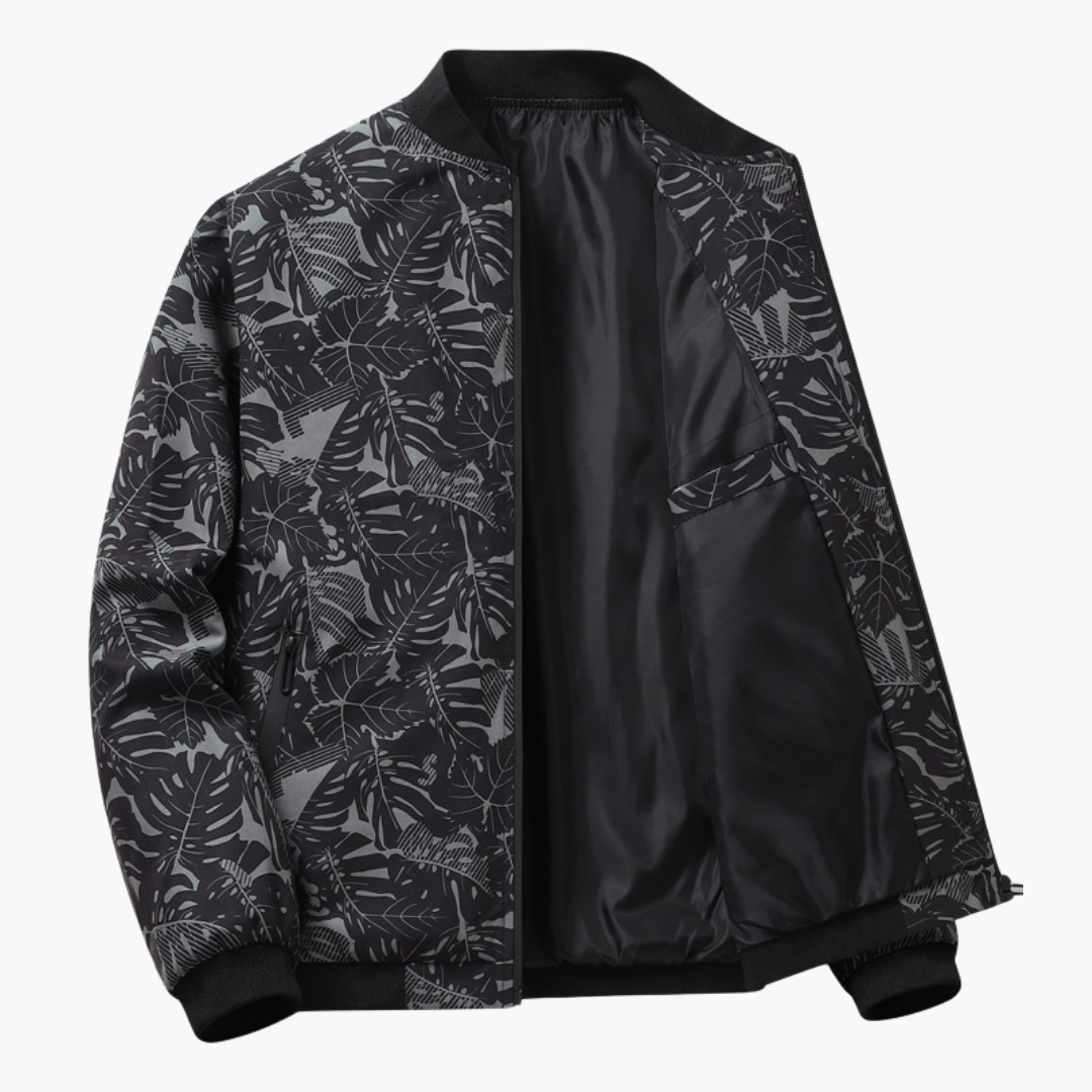 Bomberjacke mit Blumenmuster für Herren - Image 2