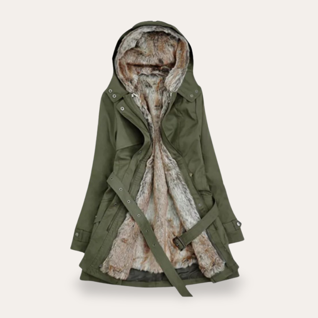 Kapuzenjacke mit Gürtel für Damen - Image 3