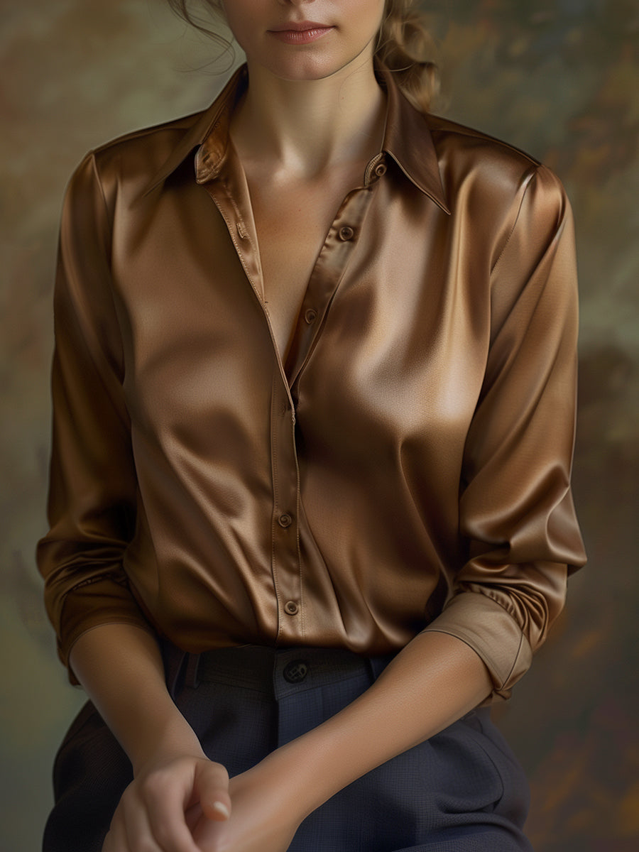 Elegante Bluse mit langen Ärmeln für Damen – Sophia