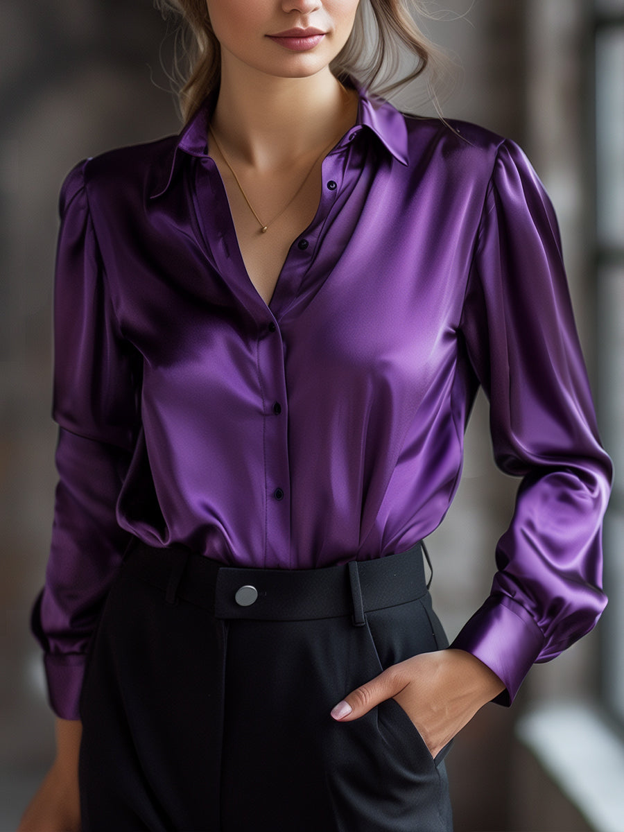 Elegante Bluse mit langen Ärmeln für Damen – Sophia