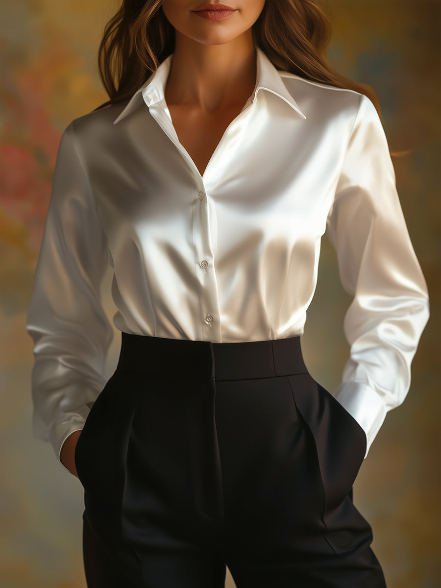 Elegante Bluse mit langen Ärmeln für Damen – Sophia