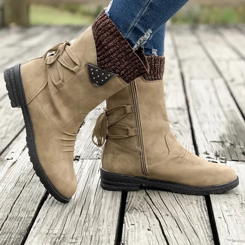 Warme Winterstiefel mit Fleece-Futter für Damen – Sophia
