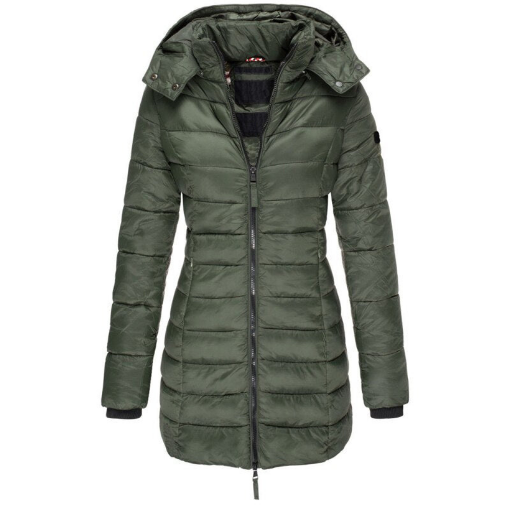 Gesteppte Pufferjacke mit Kapuze für Damen - Image 3