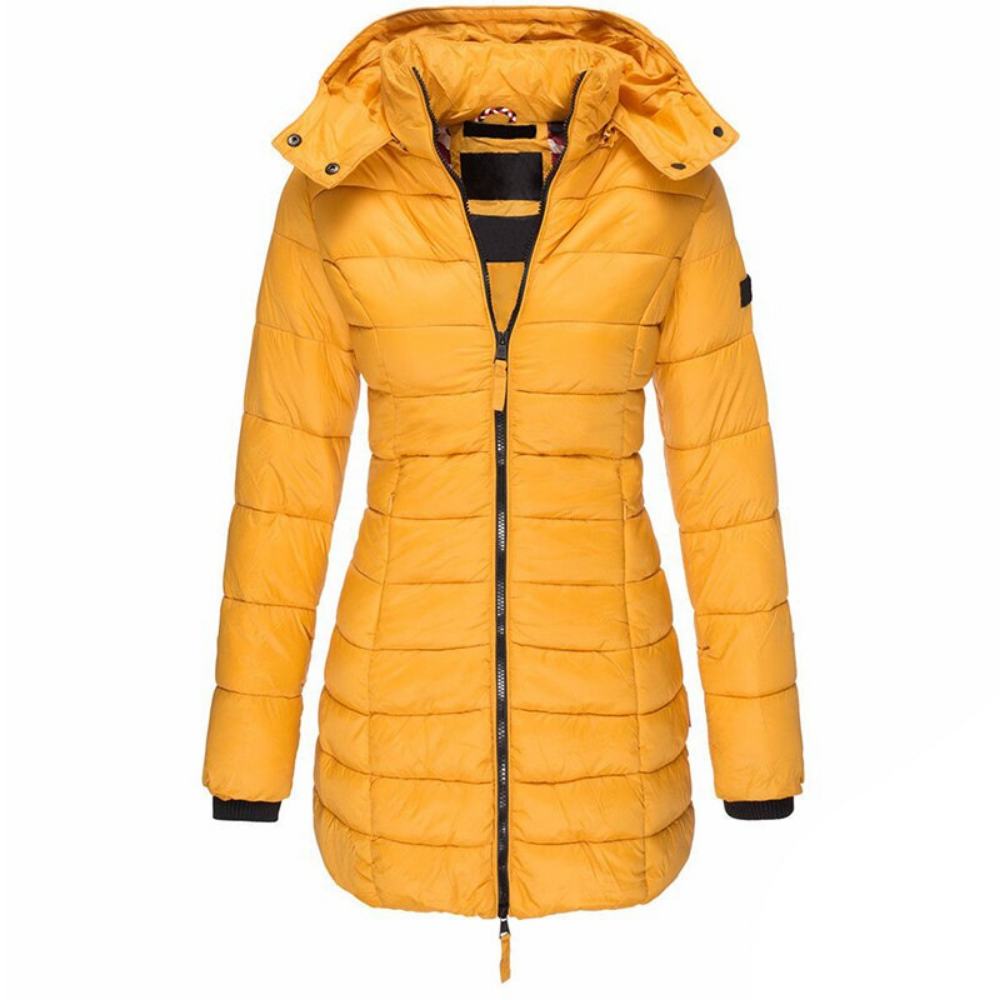 Gesteppte Pufferjacke mit Kapuze für Damen - Image 6