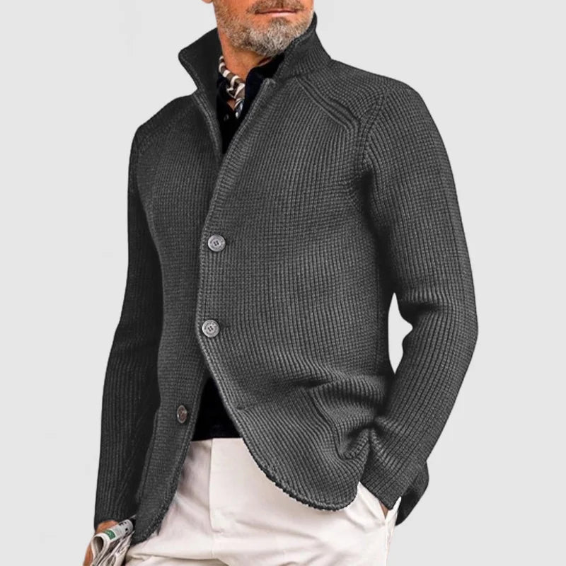 Gerippte Jacke mit Knopfleiste für Herren - Image 5