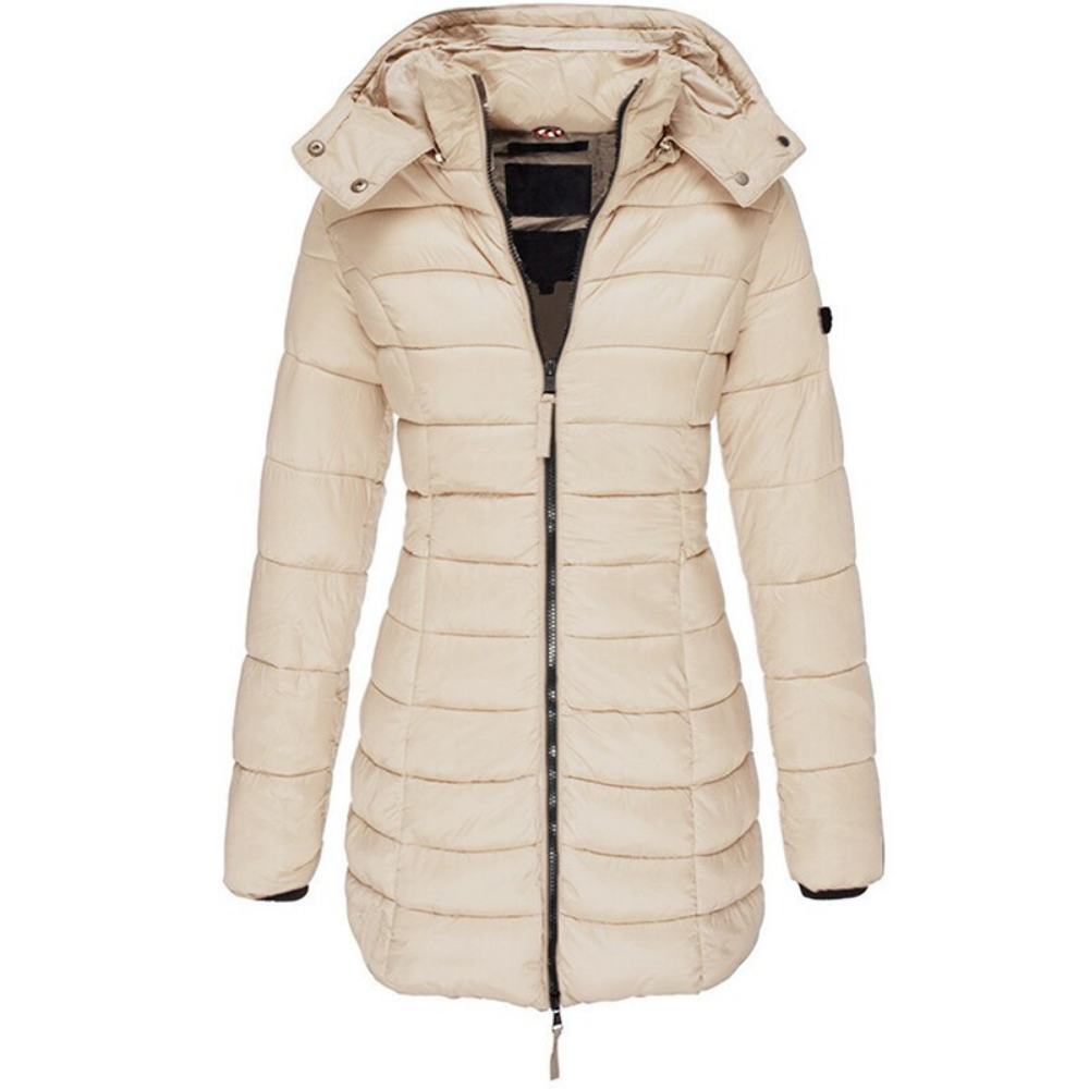 Gesteppte Pufferjacke mit Kapuze für Damen - Image 4