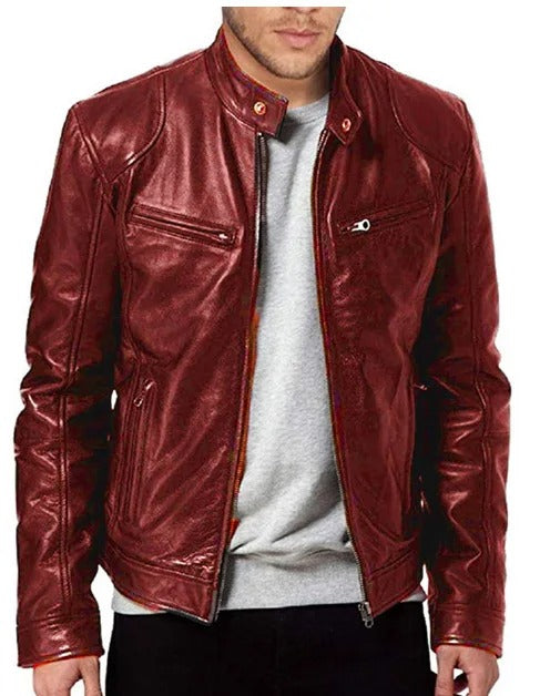 Cafe Racer Lederjacke für Herren - Image 3