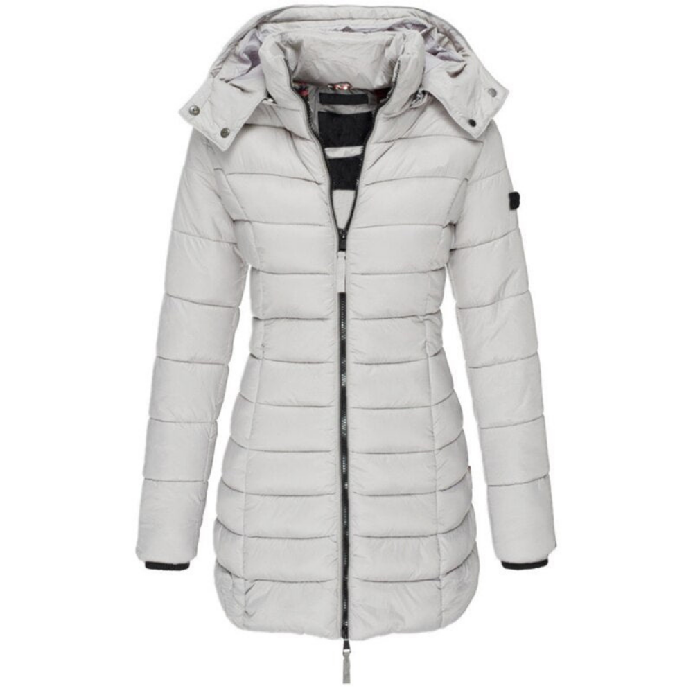 Gesteppte Pufferjacke mit Kapuze für Damen - Image 1
