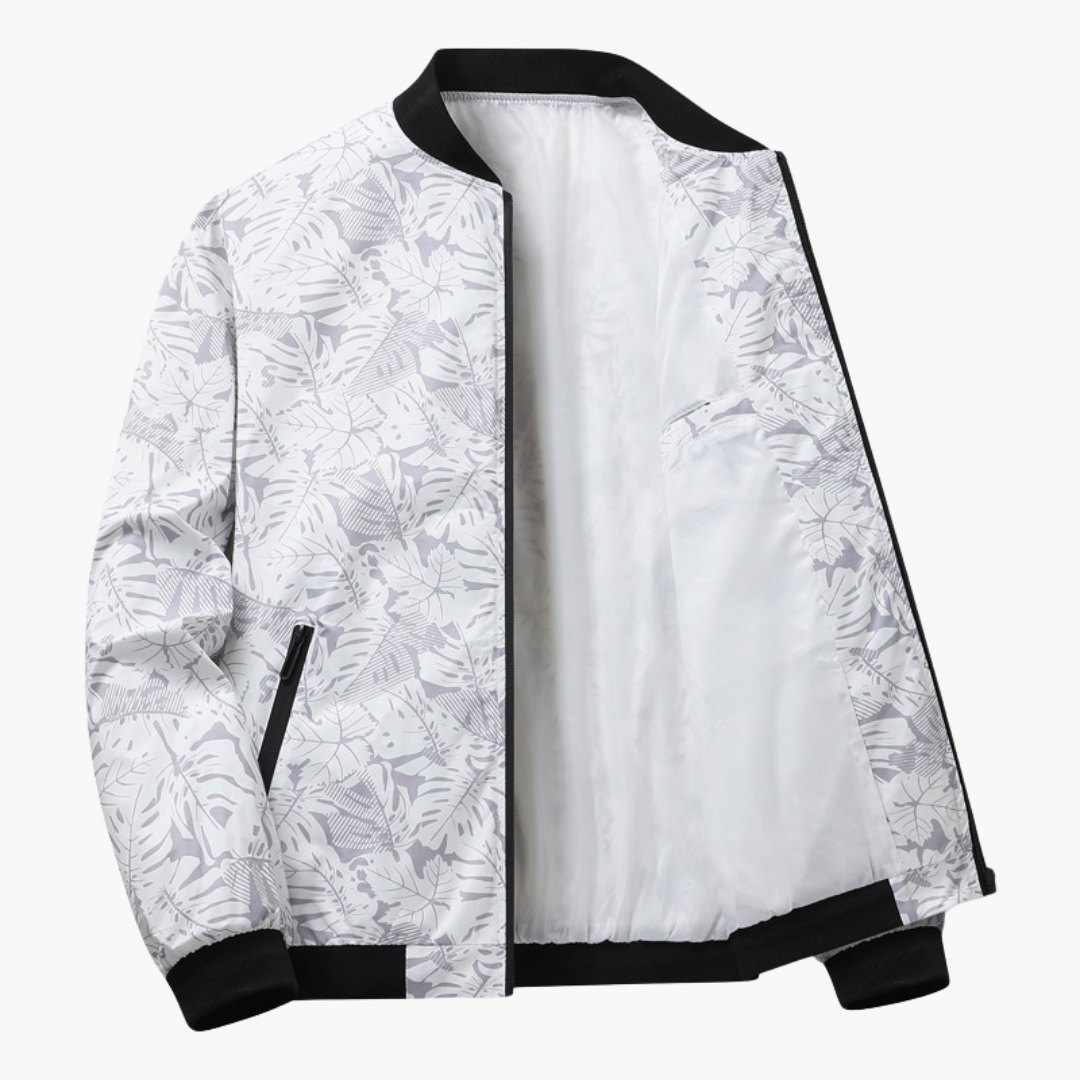 Bomberjacke mit Blumenmuster für Herren - Image 4