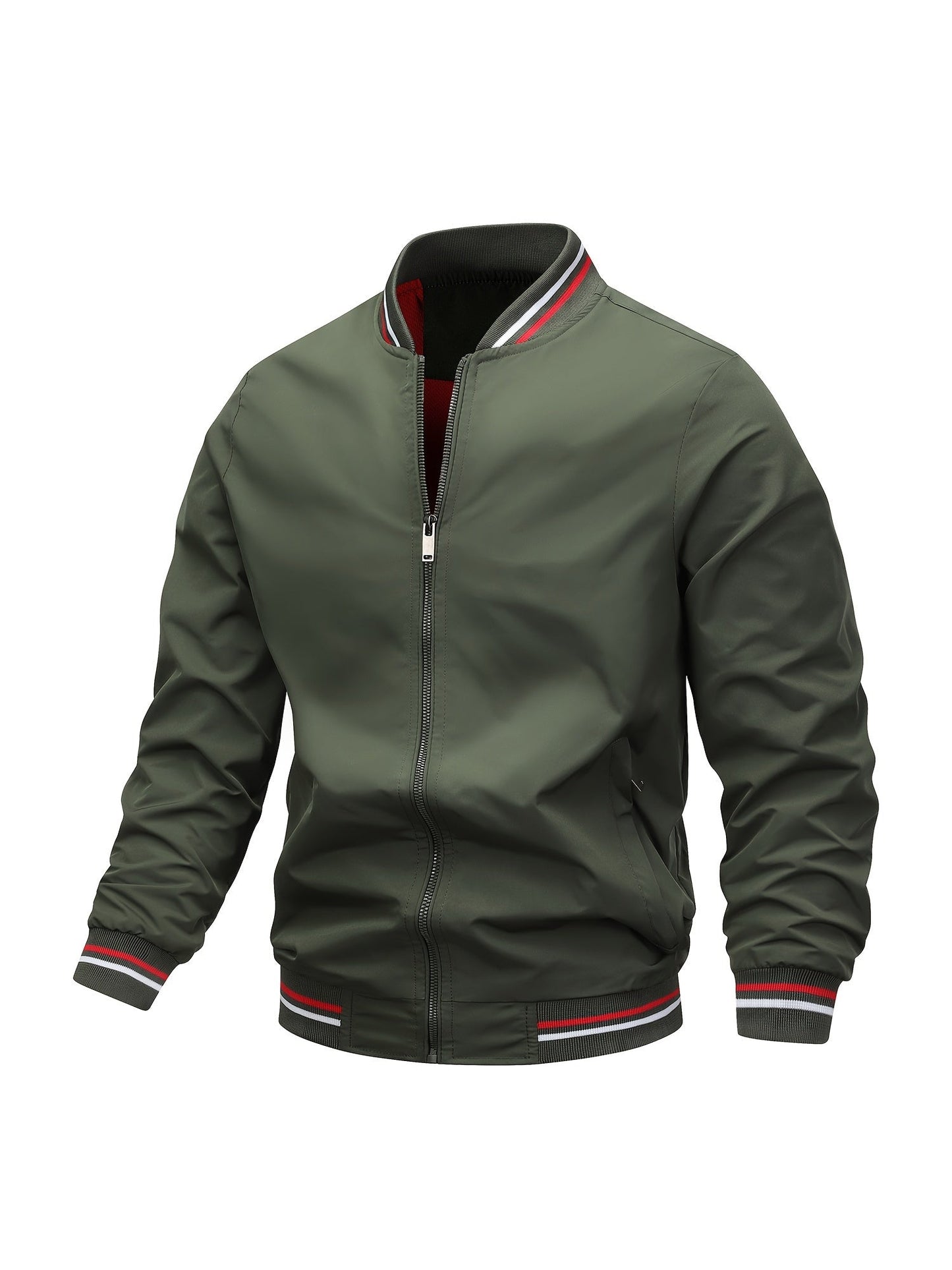 Bomberjacke für Herren mit geripptem Kragen - Image 5