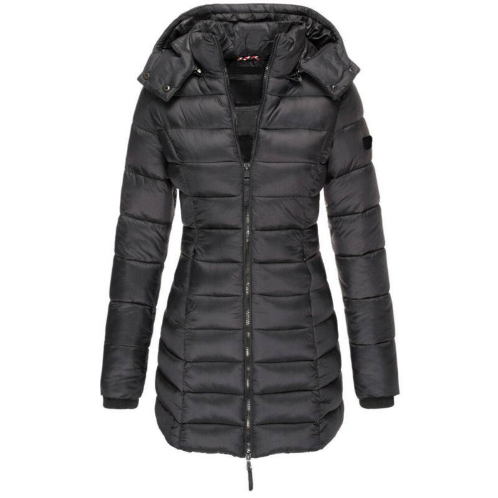 Gesteppte Pufferjacke mit Kapuze für Damen - Image 2