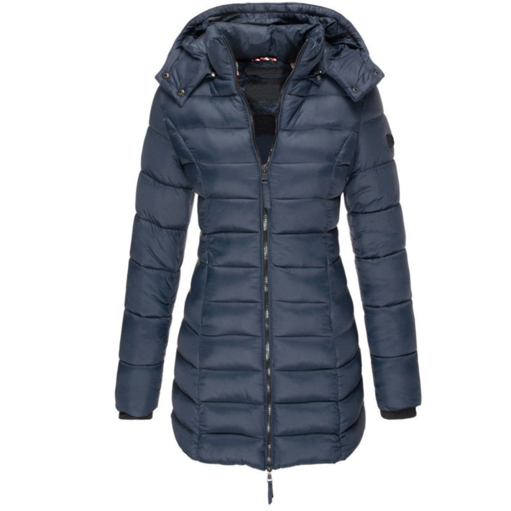 Gesteppte Pufferjacke mit Kapuze für Damen - Image 5