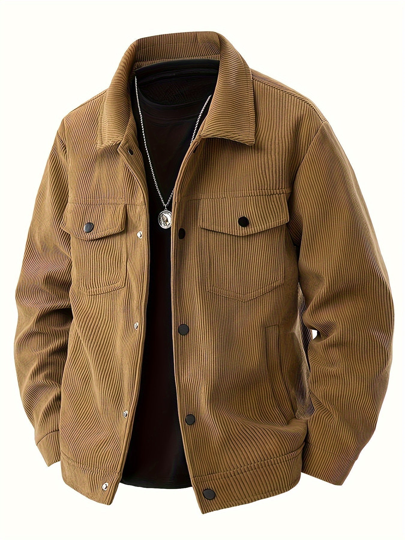 Cordjacke mit Knopfleiste für Herren - Image 4