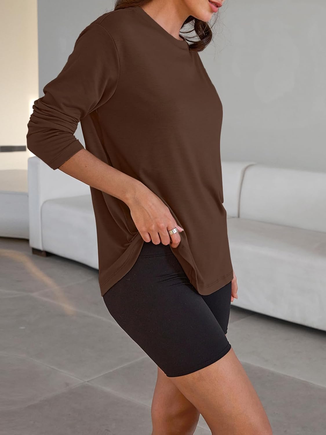 Oversized Langarmshirt für Damen - Image 8