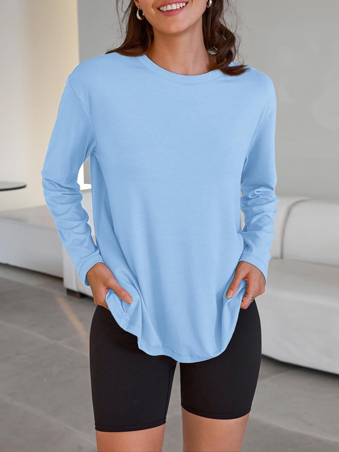 Oversized Langarmshirt für Damen - Image 49