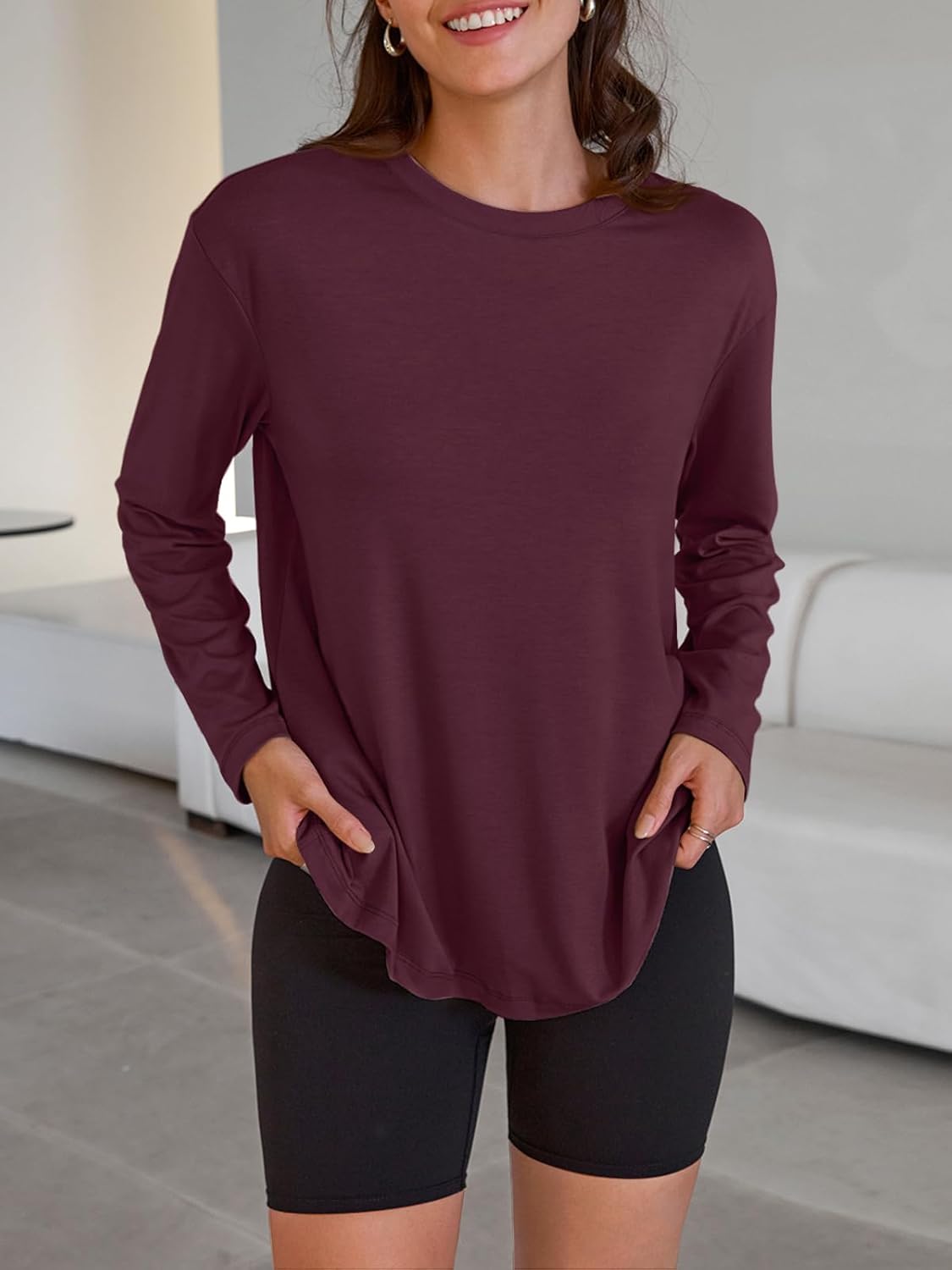 Oversized Langarmshirt für Damen - Image 45