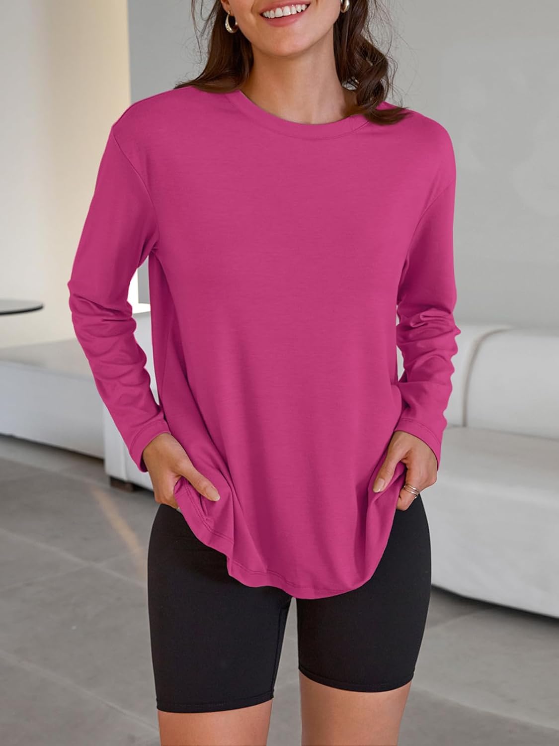 Oversized Langarmshirt für Damen - Image 33