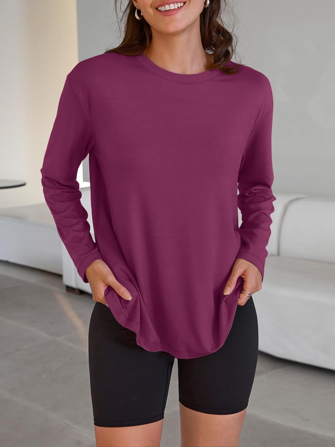 Oversized Langarmshirt für Damen - Image 2