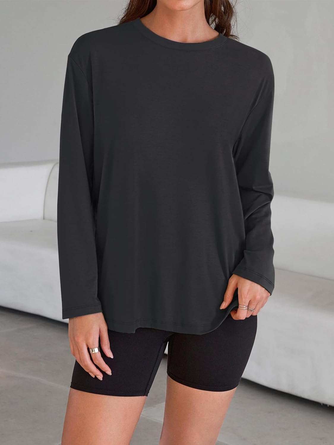 Oversized Langarmshirt für Damen - Image 56