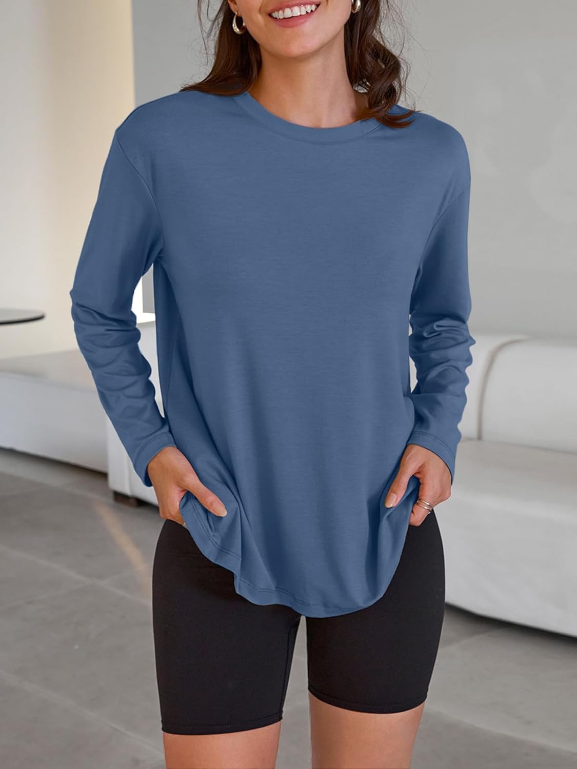 Oversized Langarmshirt für Damen - Image 37