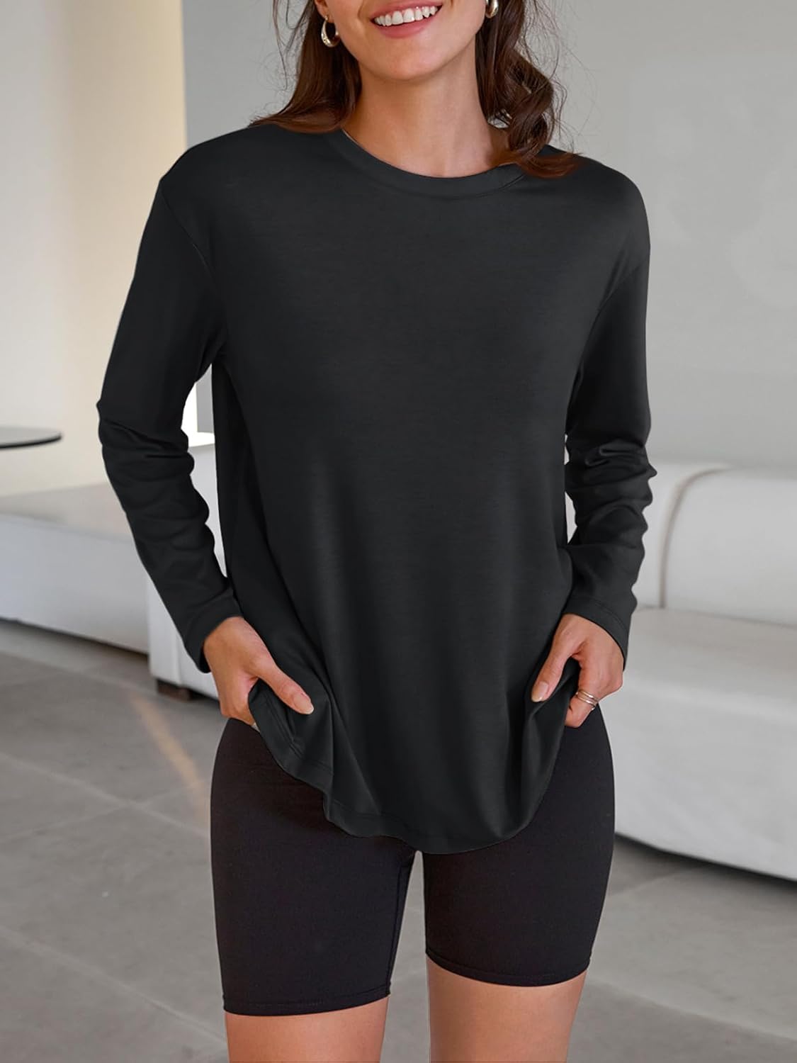 Oversized Langarmshirt für Damen - Image 53