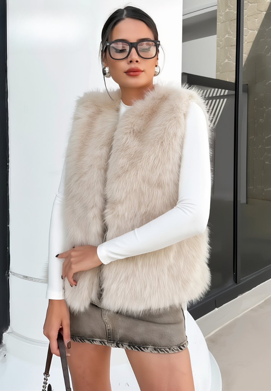 Ärmellose Damen-Fleeceweste für Herbst & Winter – Sophie