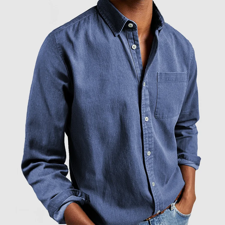 Button-Down Langarmhemd für Herren - Image 4