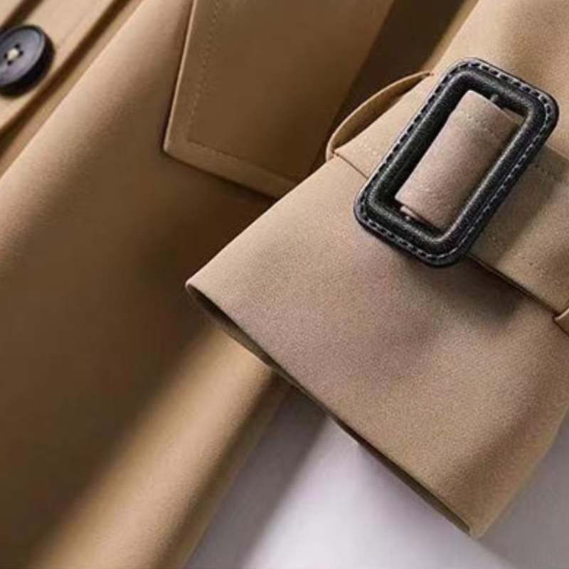 Gürtel-Langer Trenchcoat für Damen - Image 4
