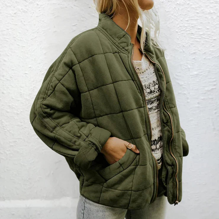 Gesteppte Zip-Up Jacke für Damen - Image 2