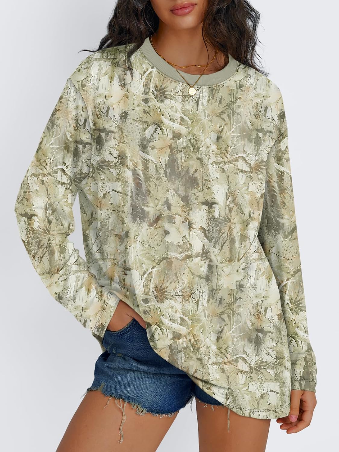 Oversized Langarmshirt für Damen - Image 77