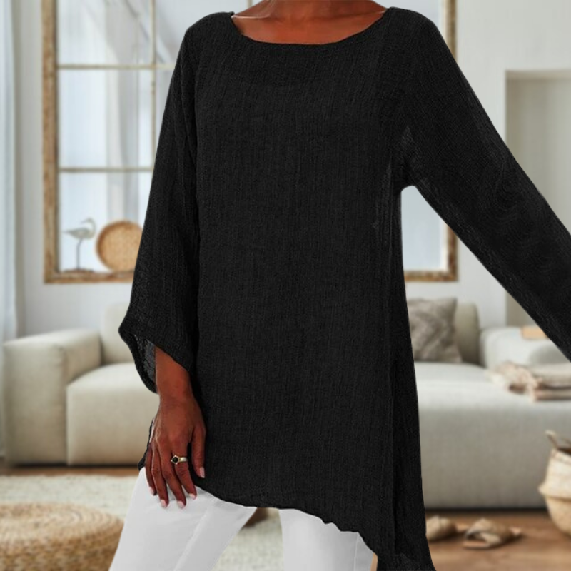 Elegante Damenbluse mit langen Ärmeln – Clara