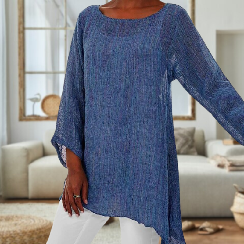 Elegante Damenbluse mit langen Ärmeln – Clara