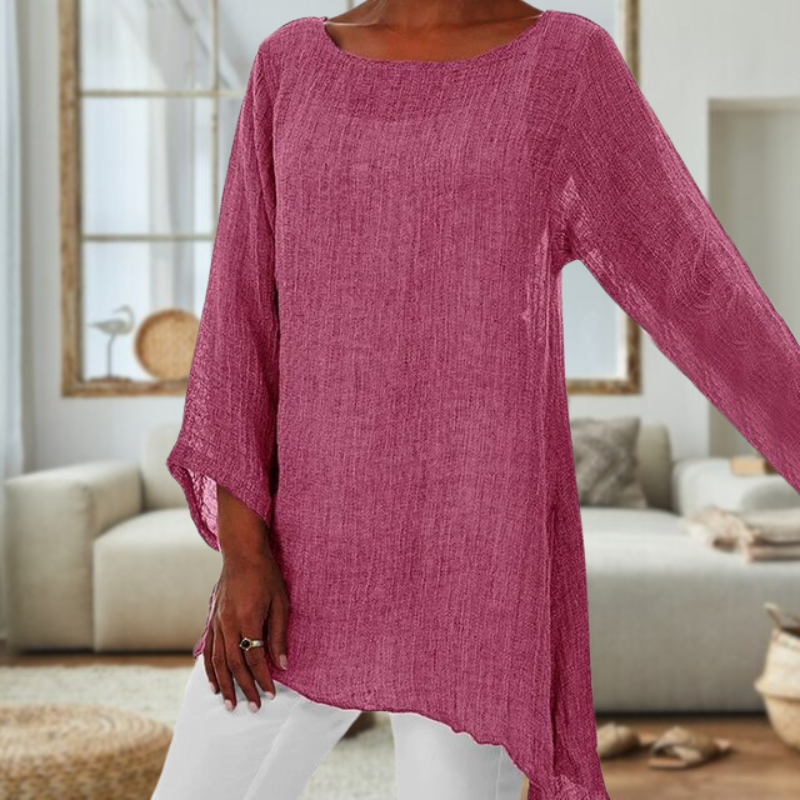 Elegante Damenbluse mit langen Ärmeln – Clara