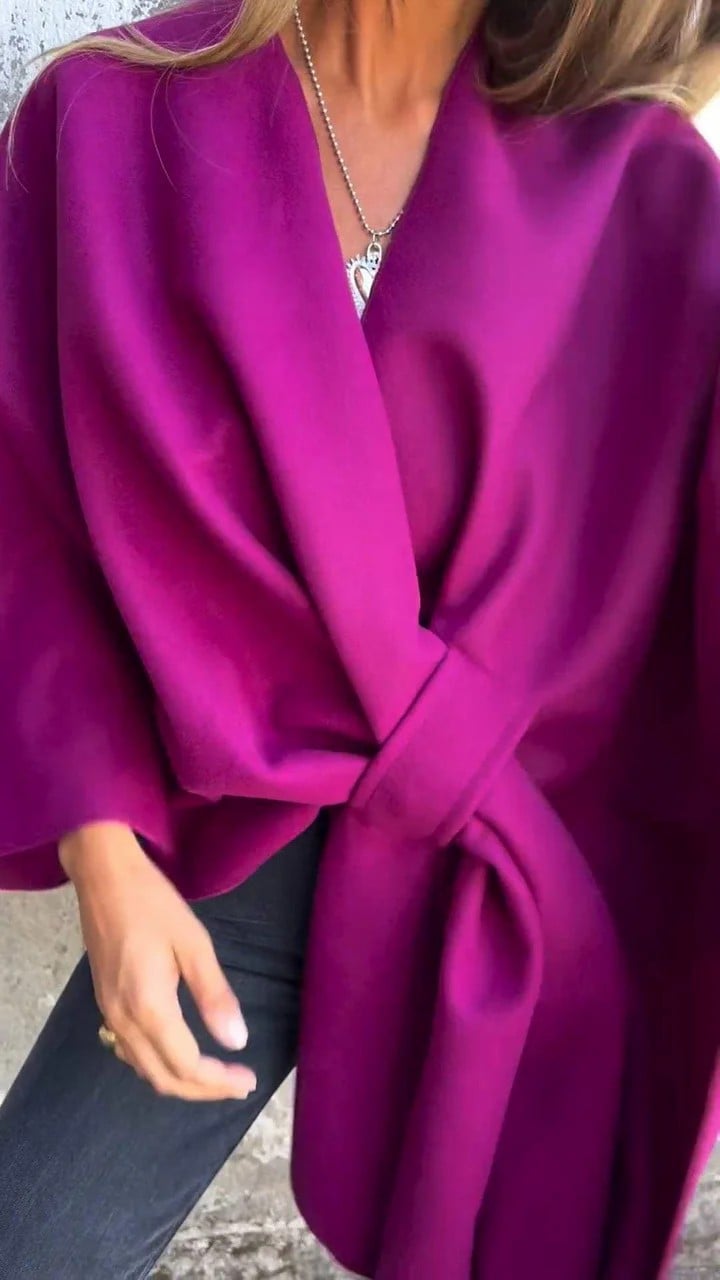Oversized Wickeljacke für Damen - Image 2