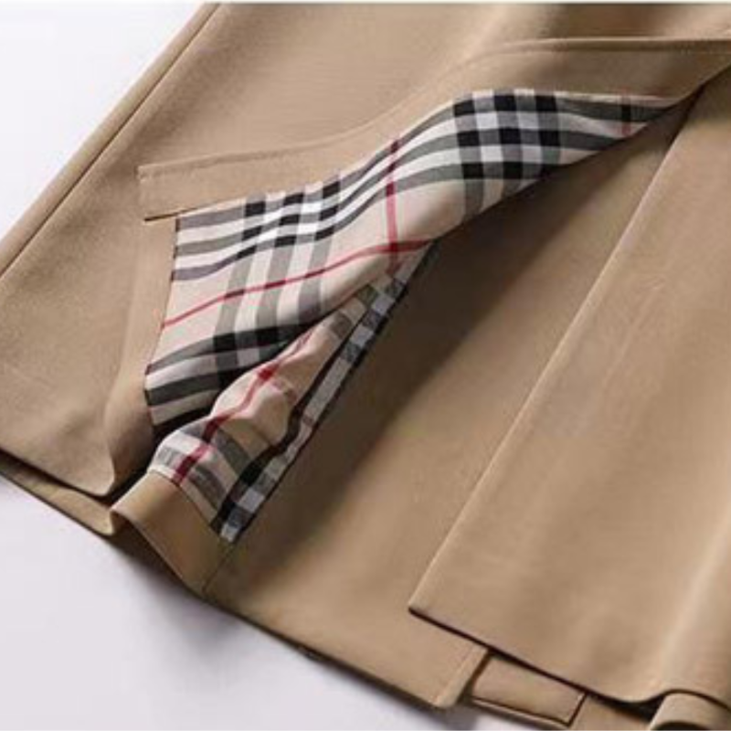 Gürtel-Langer Trenchcoat für Damen - Image 5