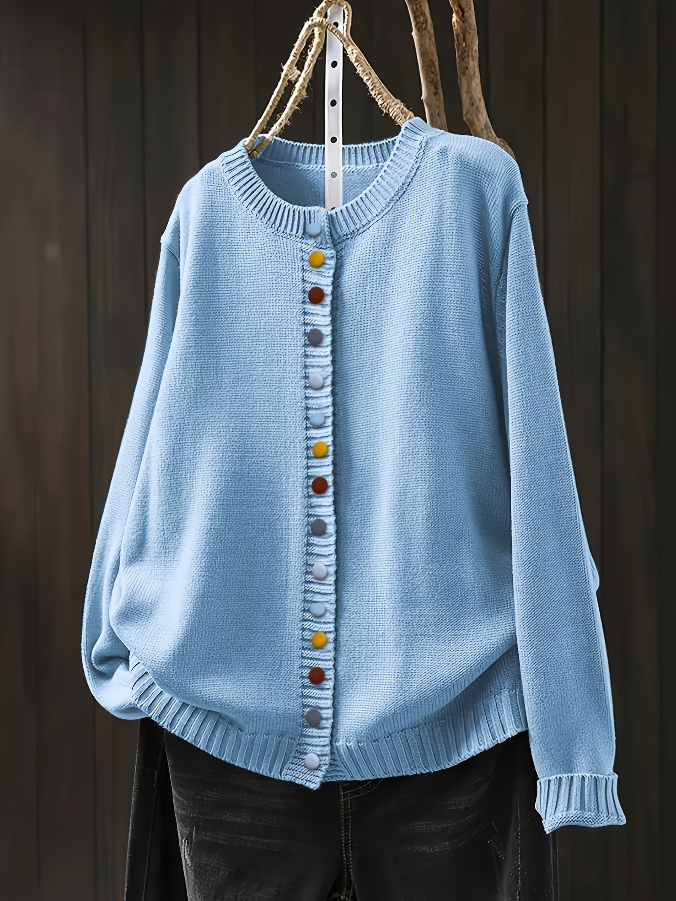 Strickjacke mit Knopfleiste für Damen - Image 4