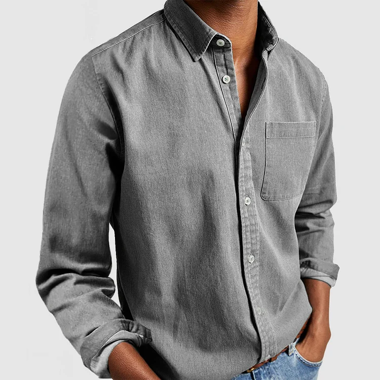 Button-Down Langarmhemd für Herren - Image 5